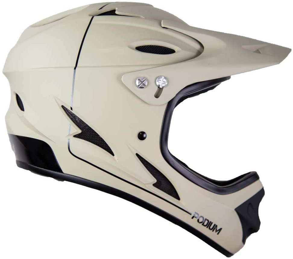 Demon Podium Full Face Bicycle Helmet- Tan/Black