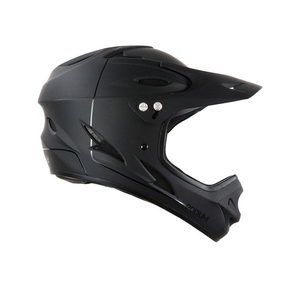 Demon Podium Full Face Bicycle Helmet- Black/Black