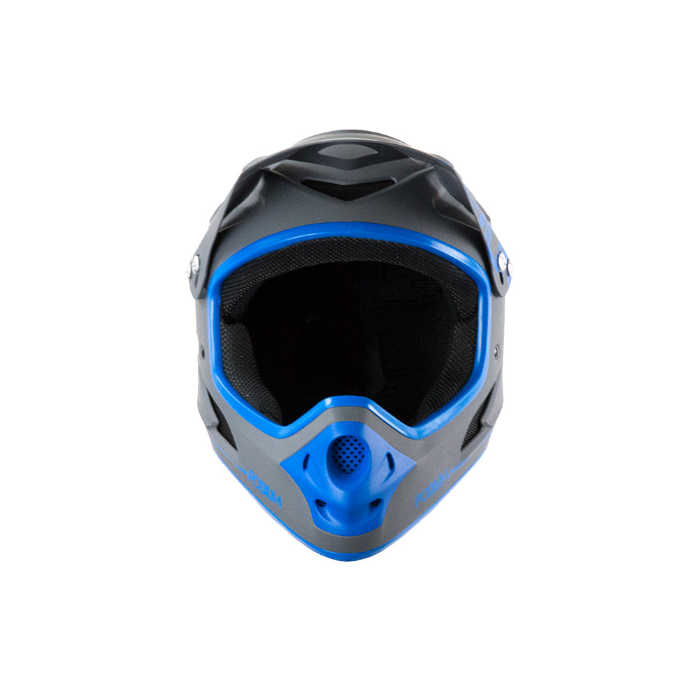 Demon Podium Full Face Bicycle Helmet- Grey/Blue