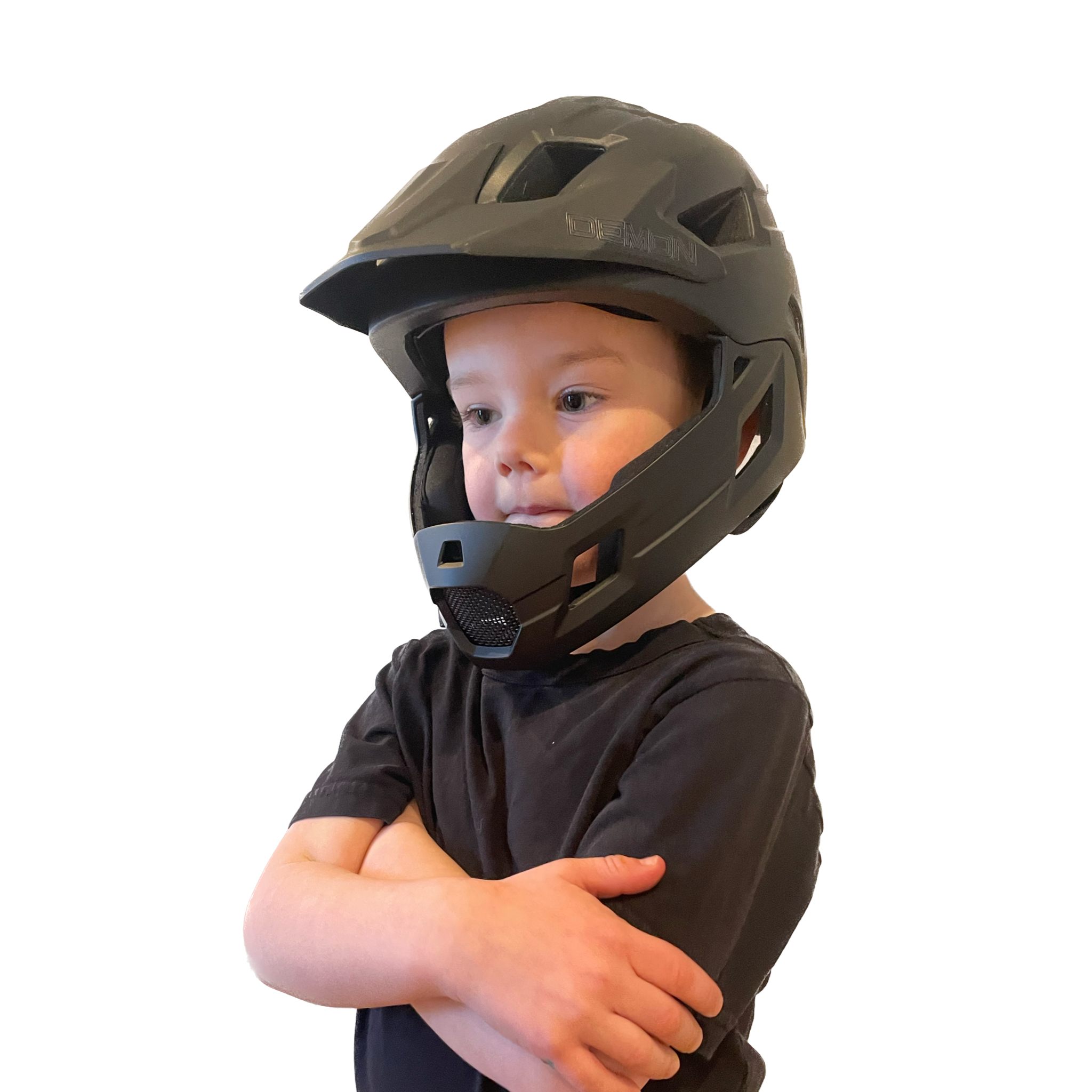 Demon United Kids FR Link Bicycle Helmet Fullface with Removable Chin Guard