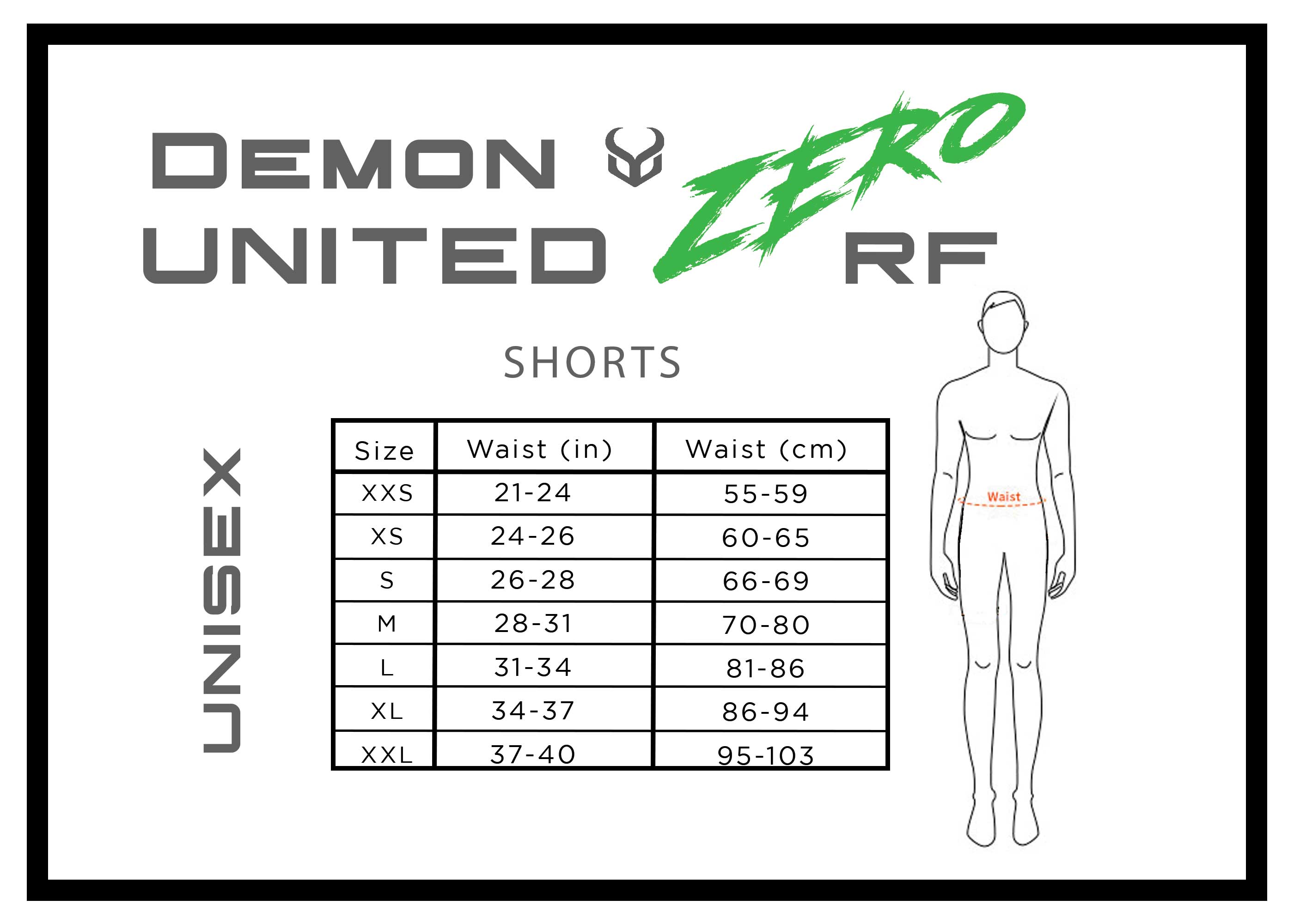 Demon Zero RF D3O Unisex Ski/Snowboard Shorts (Youth through Adult sizes)